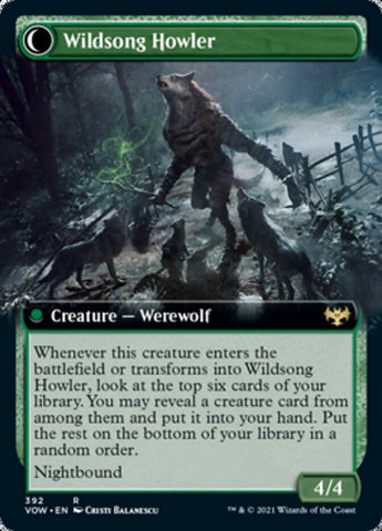 Howlpack Piper // Wildsong Howler (Extended) [Innistrad: Crimson Vow]