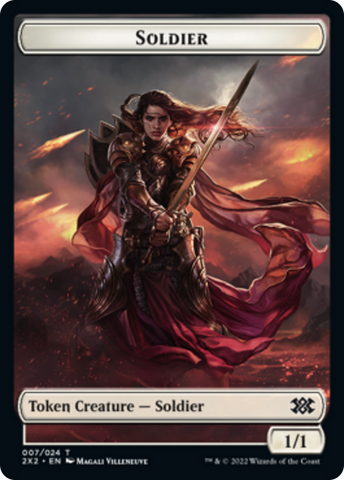 Egg // Soldier Double-sided Token [Double Masters 2022 Tokens]