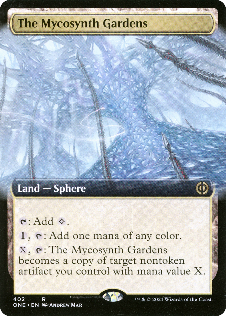 The Mycosynth Gardens (Extended Art) [Phyrexia: All Will Be One] | Gauntlet Hobbies - Angola