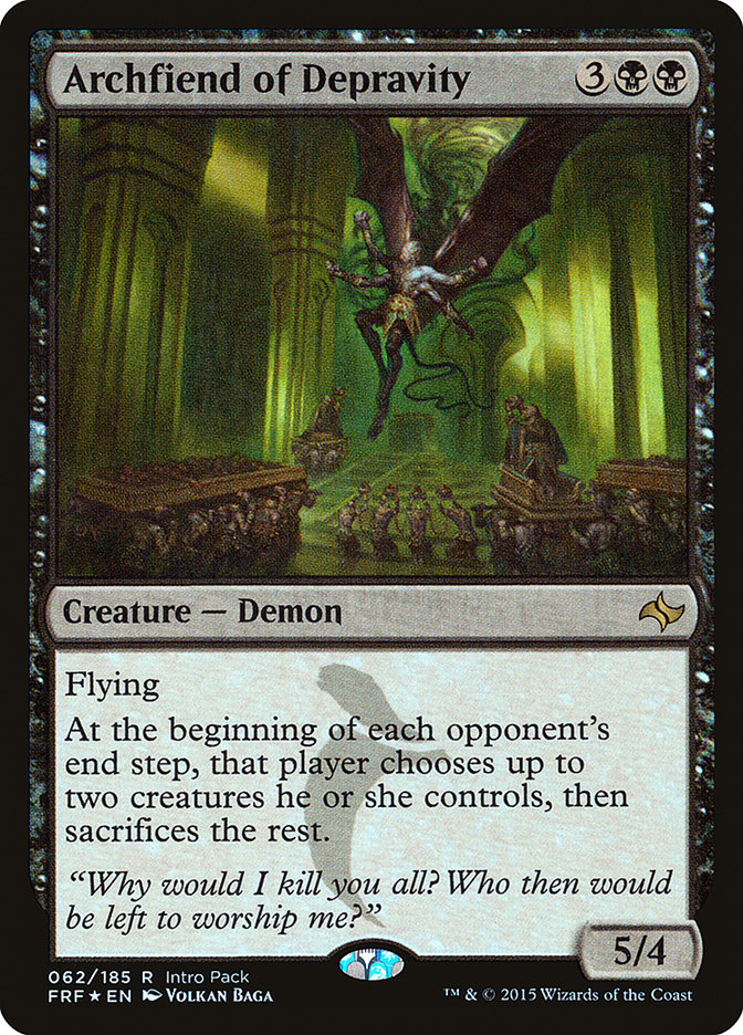 Archfiend of Depravity (Intro Pack) [Fate Reforged Promos] | Gauntlet Hobbies - Angola