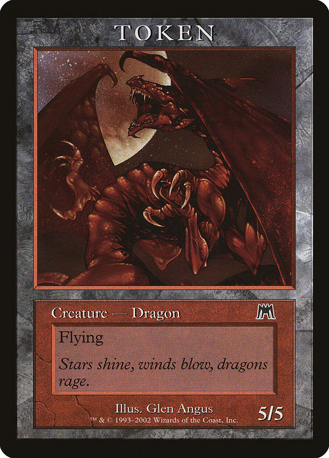 Dragon Token [Magic Player Rewards 2002] | Gauntlet Hobbies - Angola