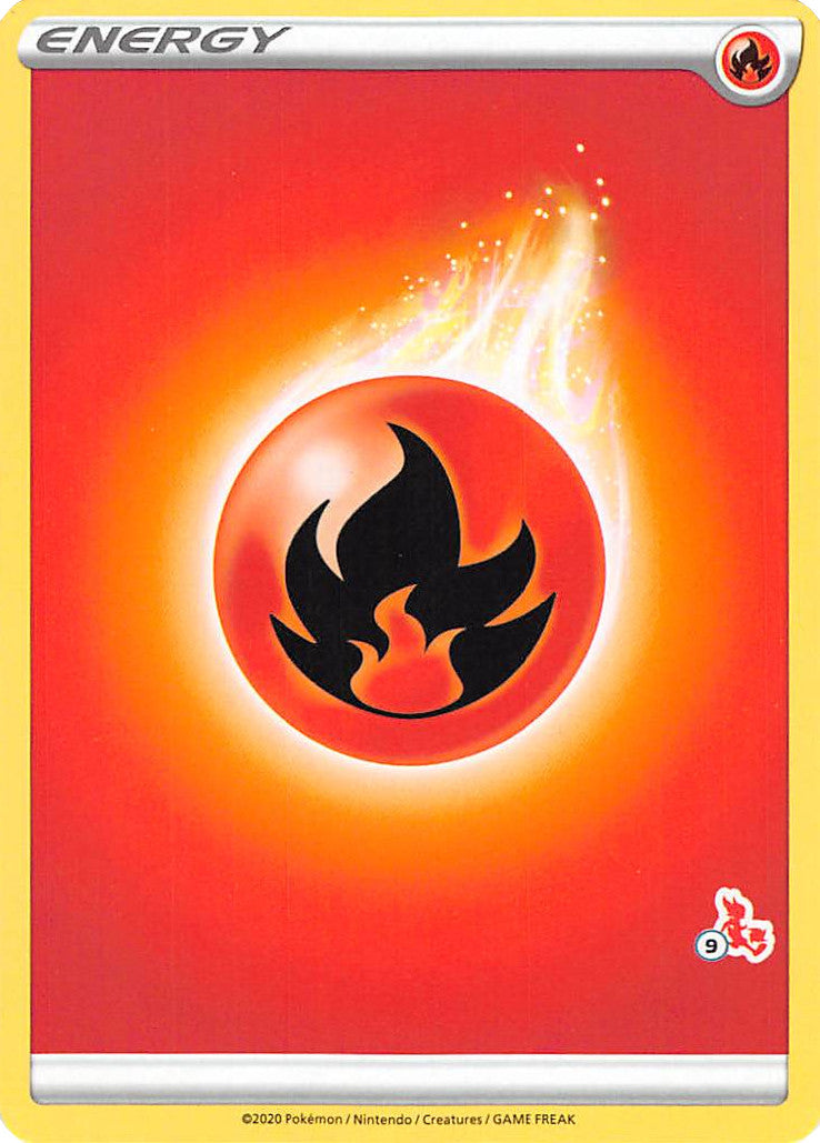 Fire Energy (Cinderace Stamp #9) [Battle Academy 2022] | Gauntlet Hobbies - Angola