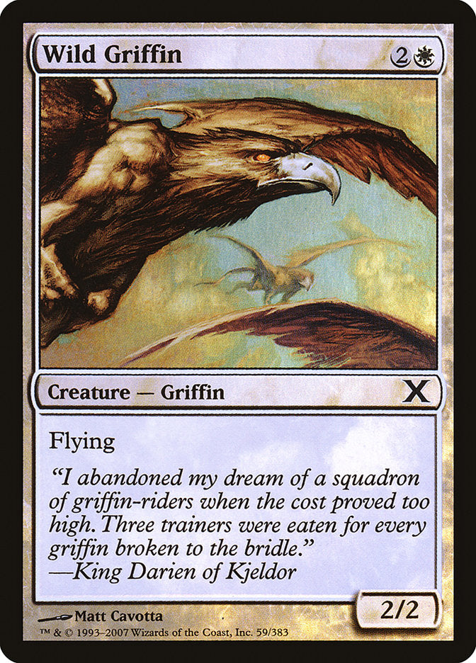 Wild Griffin (Premium Foil) [Tenth Edition] | Gauntlet Hobbies - Angola