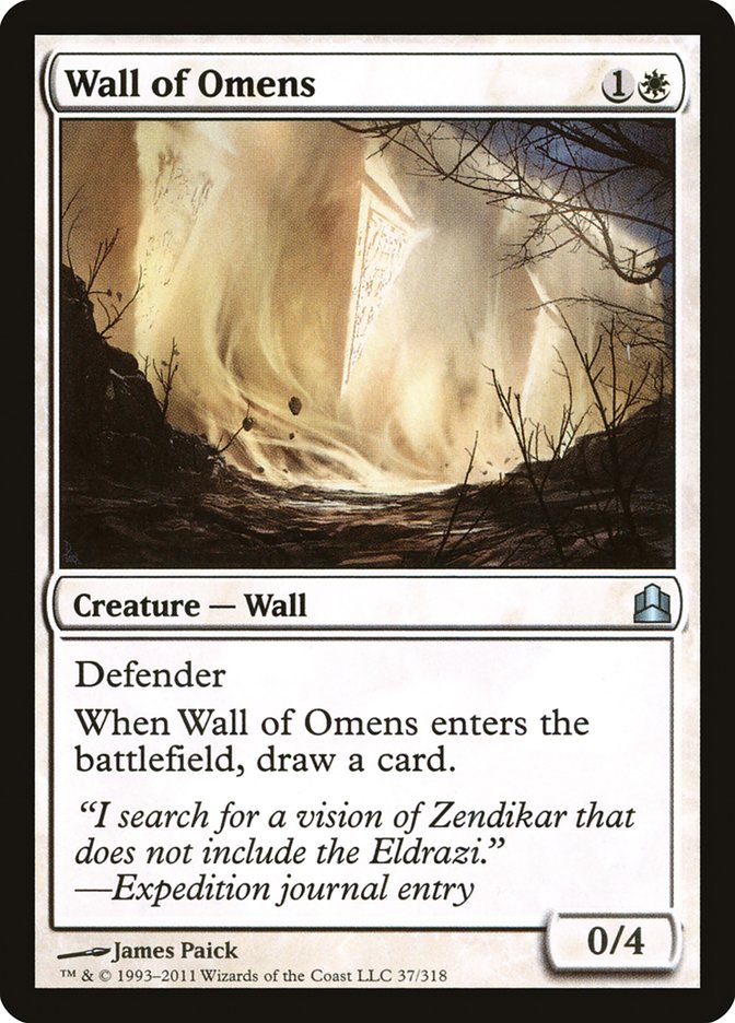 Wall of Omens [Commander 2011] | Gauntlet Hobbies - Angola