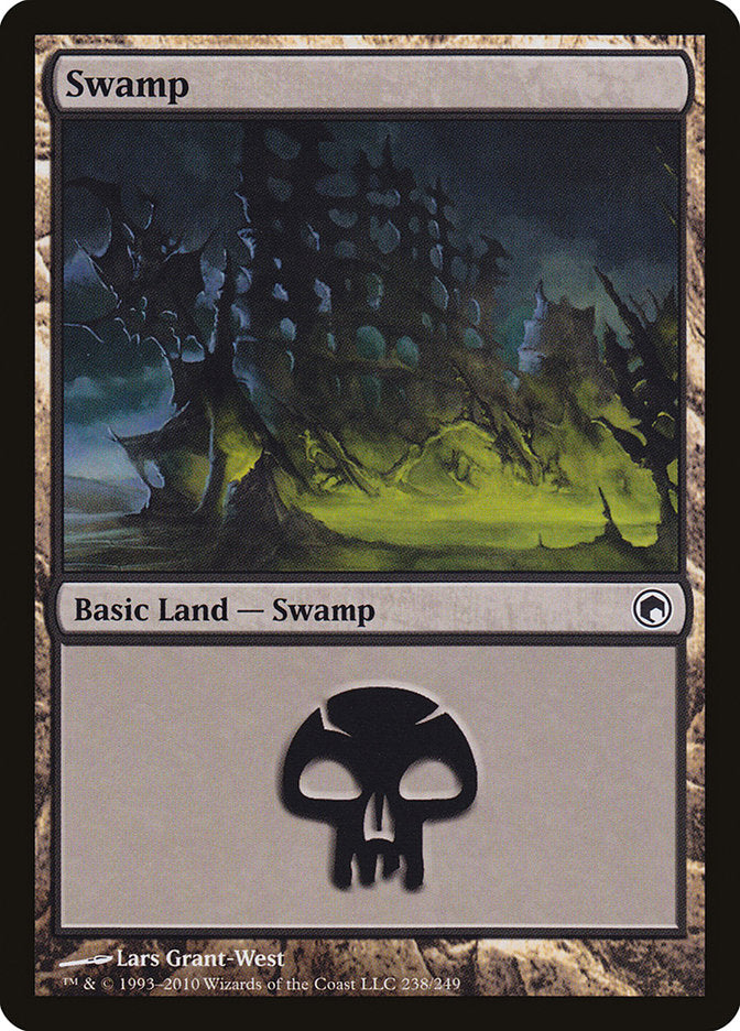 Swamp (238) [Scars of Mirrodin] | Gauntlet Hobbies - Angola