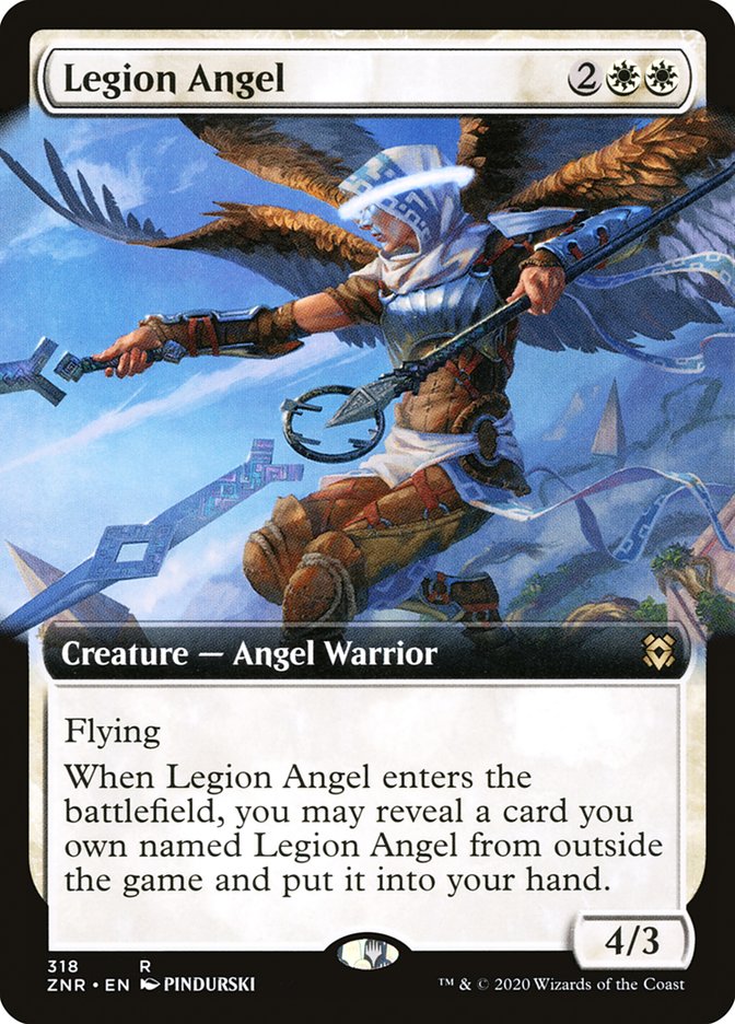 Legion Angel (Extended) [Zendikar Rising] | Gauntlet Hobbies - Angola