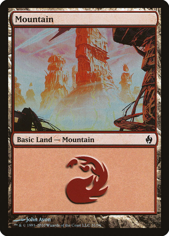 Mountain (31) [Premium Deck Series: Fire and Lightning] | Gauntlet Hobbies - Angola