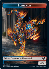 Elemental // Rowan, Scholar of Sparks Emblem Double-Sided Token [Strixhaven: School of Mages Tokens] | Gauntlet Hobbies - Angola