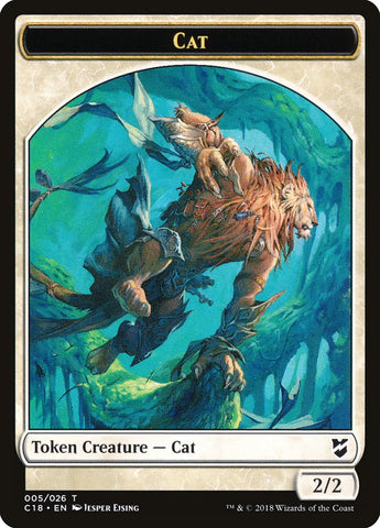 Angel // Cat Double-sided Token [Commander 2018 Tokens]