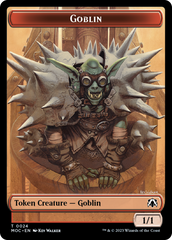 Goblin // Sliver Double-Sided Token [March of the Machine Commander Tokens] | Gauntlet Hobbies - Angola