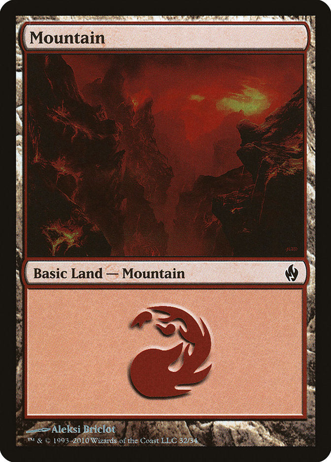 Mountain (32) [Premium Deck Series: Fire and Lightning] | Gauntlet Hobbies - Angola