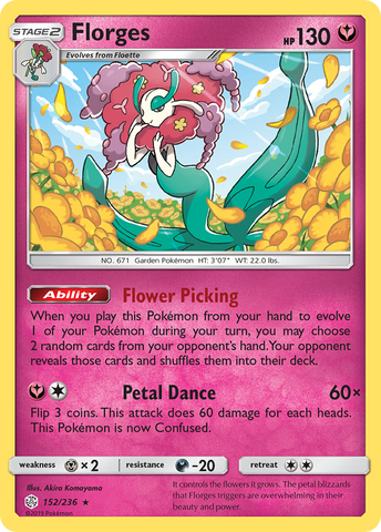 Florges (152/236) [Sun & Moon: Cosmic Eclipse]