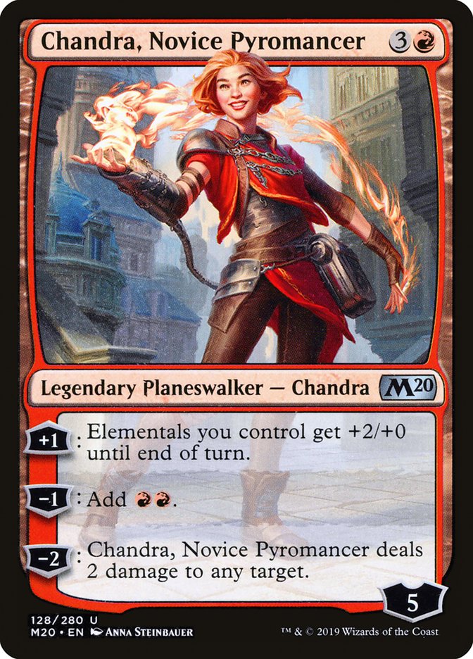 Chandra, Novice Pyromancer [Core Set 2020] | Gauntlet Hobbies - Angola