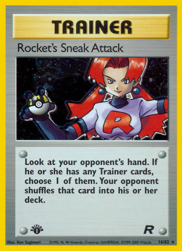 Rocket's Sneak Attack (16/82) [Team Rocket 1st Edition] | Gauntlet Hobbies - Angola