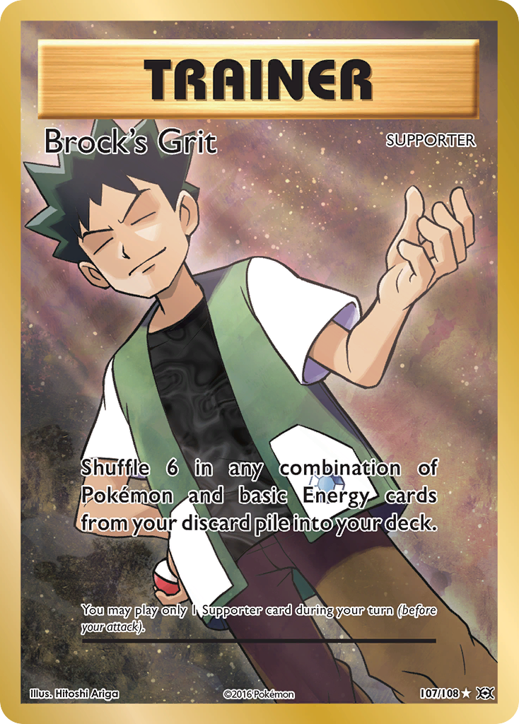 Brock's Grit (107/108) [XY: Evolutions] | Gauntlet Hobbies - Angola