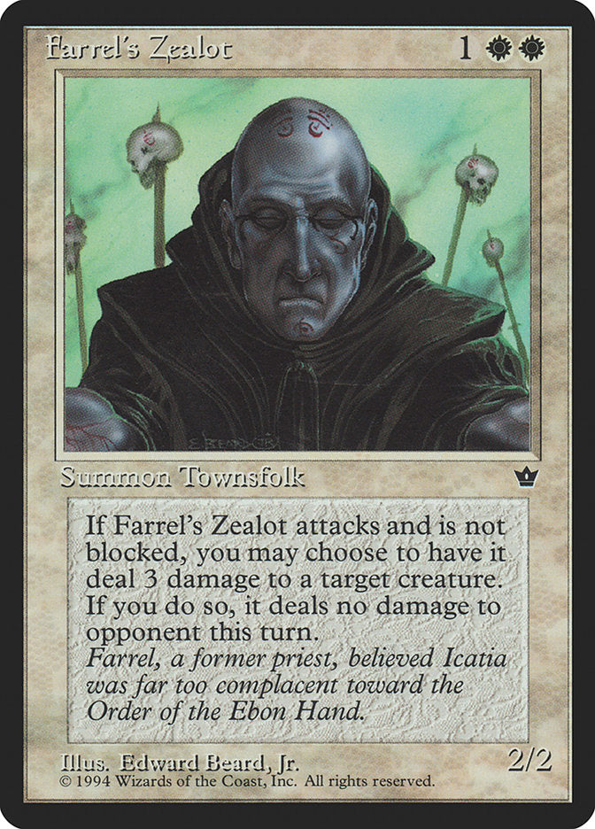 Farrel's Zealot (Edward P. Beard, Jr.) [Fallen Empires] | Gauntlet Hobbies - Angola