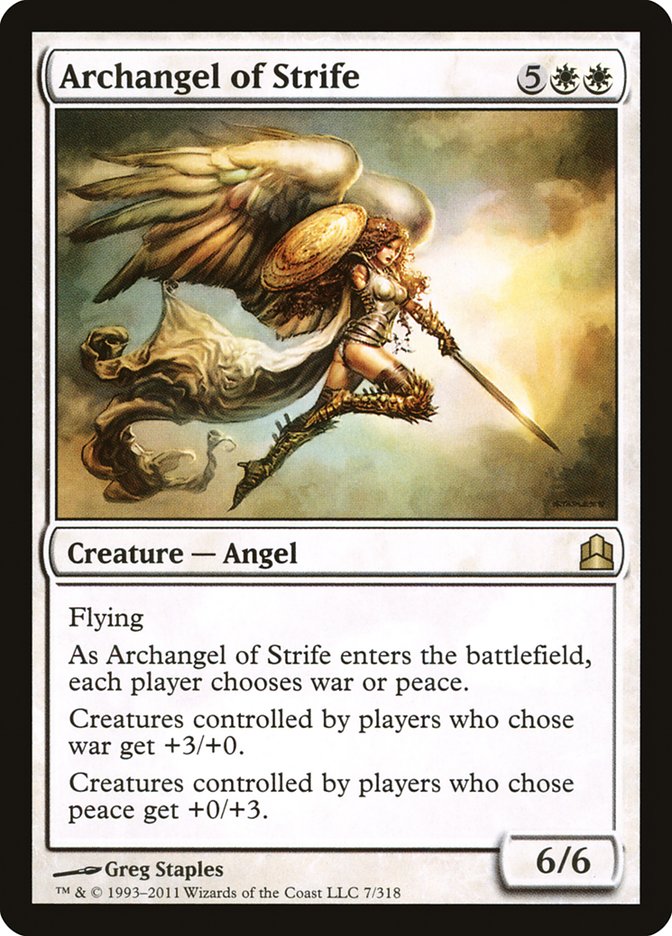 Archangel of Strife [Commander 2011] | Gauntlet Hobbies - Angola