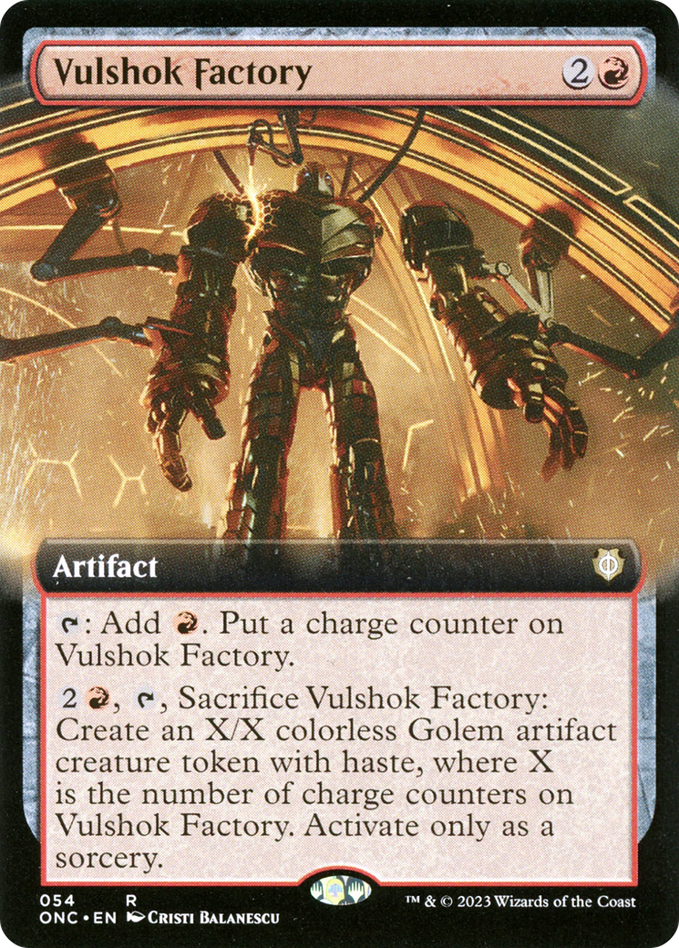 Vulshok Factory (Extended Art) [Phyrexia: All Will Be One Commander] | Gauntlet Hobbies - Angola