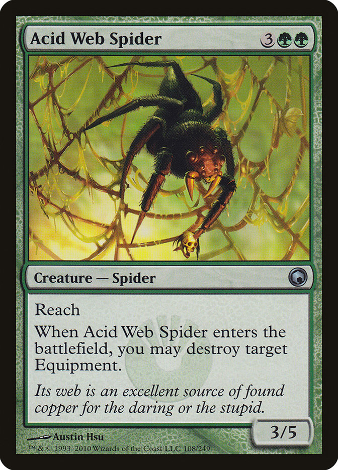 Acid Web Spider [Scars of Mirrodin] | Gauntlet Hobbies - Angola