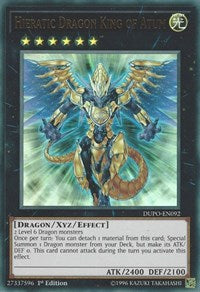 Hieratic Dragon King of Atum [Duel Power] [DUPO-EN092] | Gauntlet Hobbies - Angola