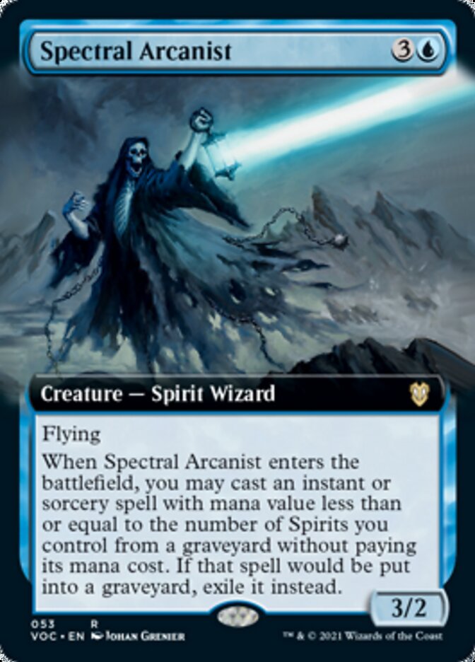 Spectral Arcanist (Extended) [Innistrad: Crimson Vow Commander] | Gauntlet Hobbies - Angola