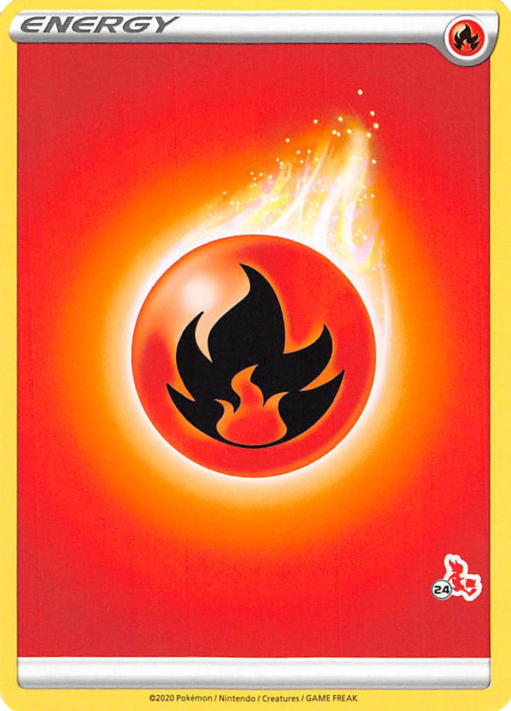 Fire Energy (Cinderace Stamp #24) [Battle Academy 2022] | Gauntlet Hobbies - Angola