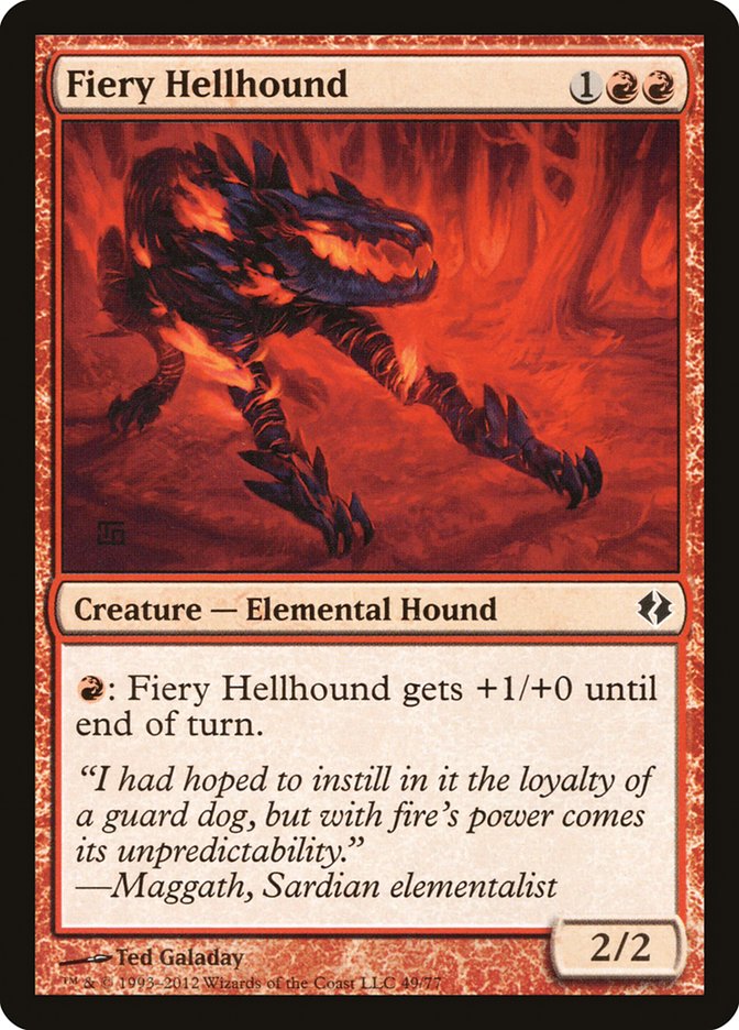Fiery Hellhound [Duel Decks: Venser vs. Koth] | Gauntlet Hobbies - Angola