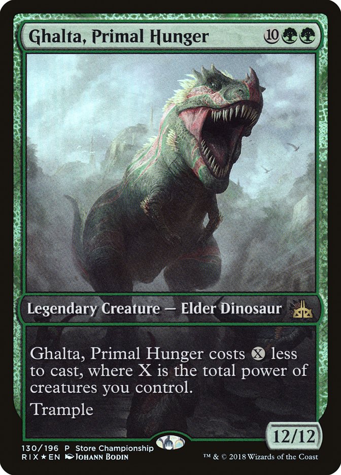 Ghalta, Primal Hunger (Store Championship) (Extended) [Rivals of Ixalan Promos] | Gauntlet Hobbies - Angola