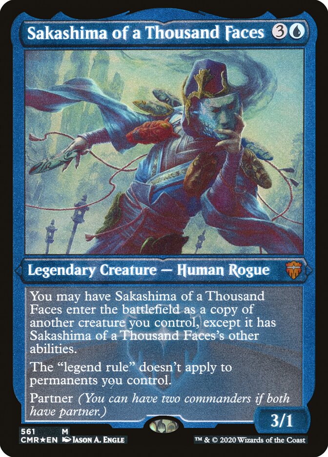 Sakashima of a Thousand Faces (Etched) [Commander Legends]