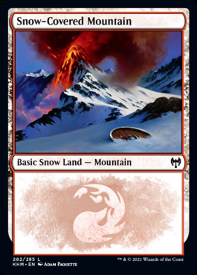 Snow-Covered Mountain (282) [Kaldheim] | Gauntlet Hobbies - Angola