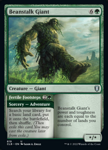 Beanstalk Giant // Fertile Footsteps [Commander Legends: Battle for Baldur's Gate]