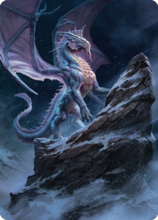 Ancient Silver Dragon Art Card (06) [Commander Legends: Battle for Baldur's Gate Art Series] | Gauntlet Hobbies - Angola