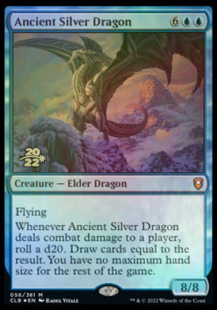 Ancient Silver Dragon [Commander Legends: Battle for Baldur's Gate Prerelease Promos] | Gauntlet Hobbies - Angola