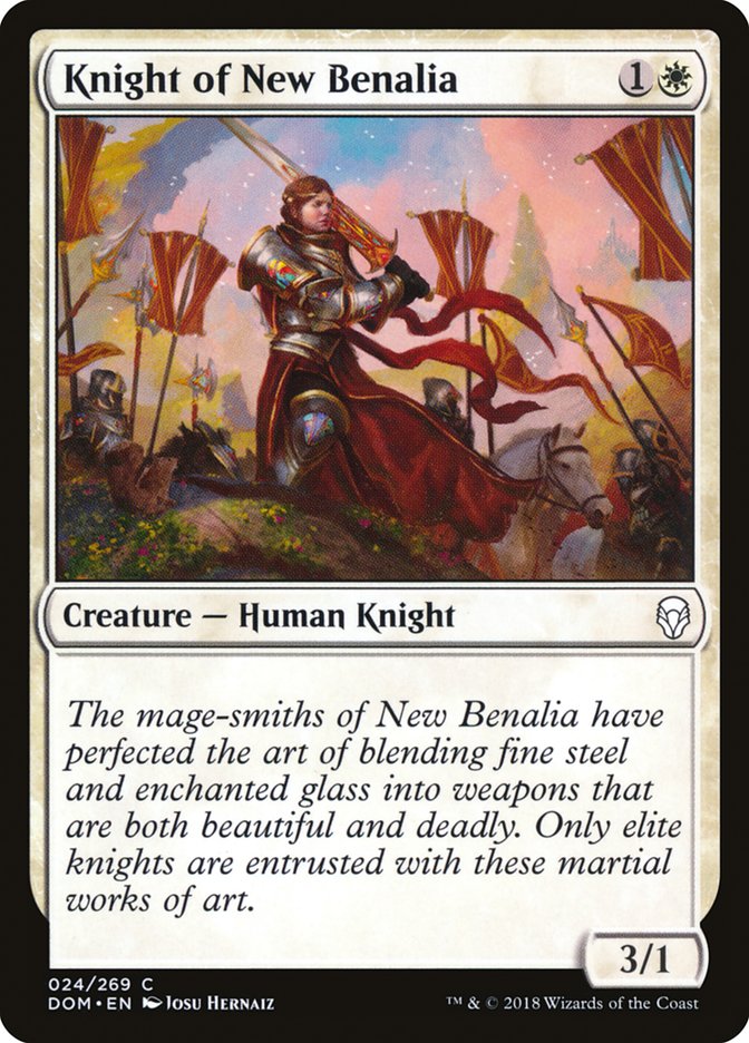 Knight of New Benalia [Dominaria] | Gauntlet Hobbies - Angola