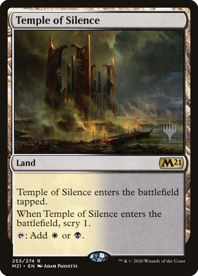 Temple of Silence (Promo Pack) [Core Set 2021 Promos] | Gauntlet Hobbies - Angola