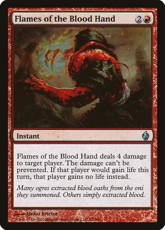 Flames of the Blood Hand [Premium Deck Series: Fire and Lightning] | Gauntlet Hobbies - Angola
