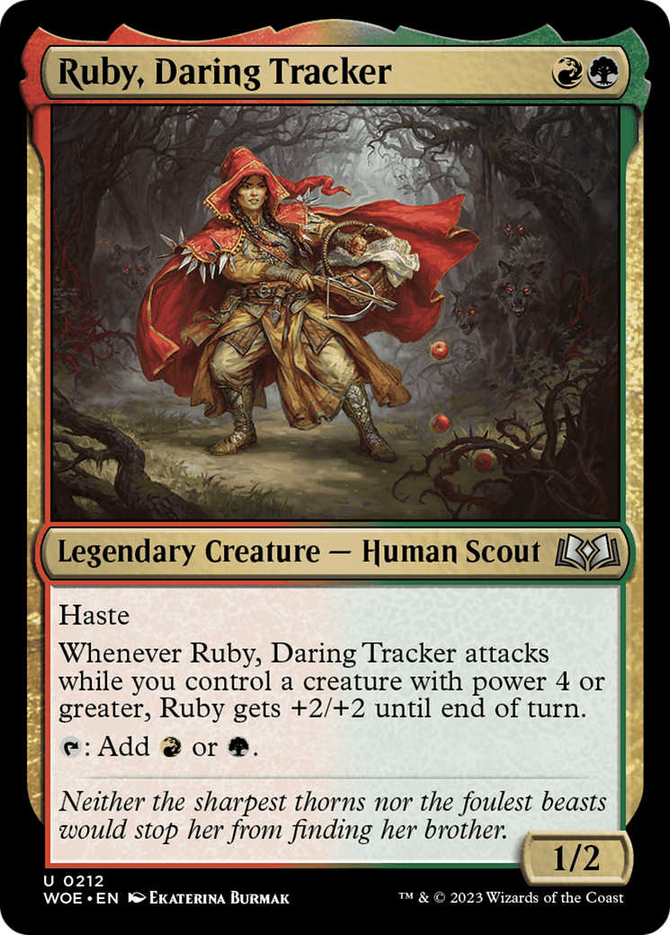 Ruby, Daring Tracker [Wilds of Eldraine] | Gauntlet Hobbies - Angola