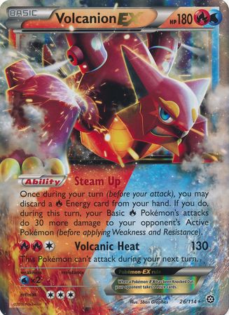 Volcanion EX (26/114) (Jumbo Card) [XY: Steam Siege] | Gauntlet Hobbies - Angola