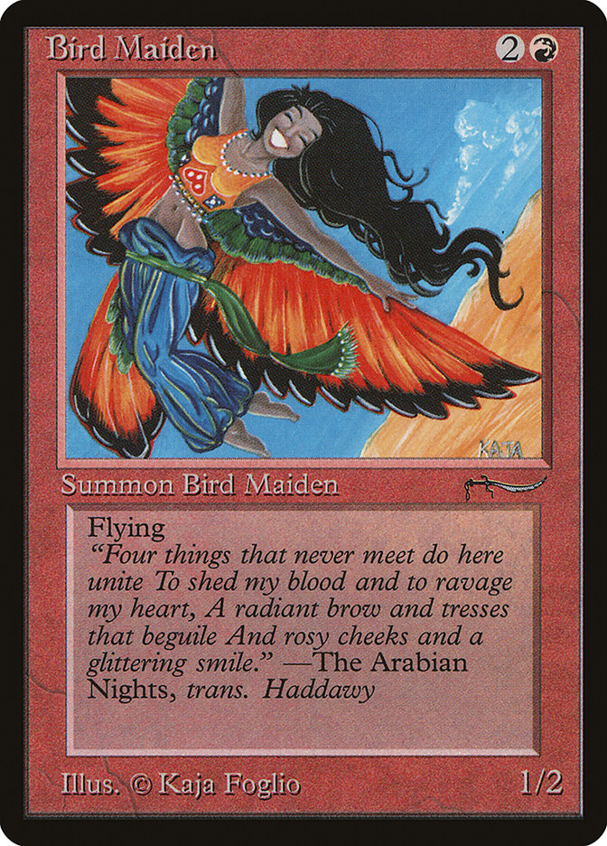 Bird Maiden (Light Mana Cost) [Arabian Nights] | Gauntlet Hobbies - Angola