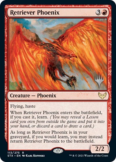 Retriever Phoenix (Promo Pack) [Strixhaven: School of Mages Promos] | Gauntlet Hobbies - Angola