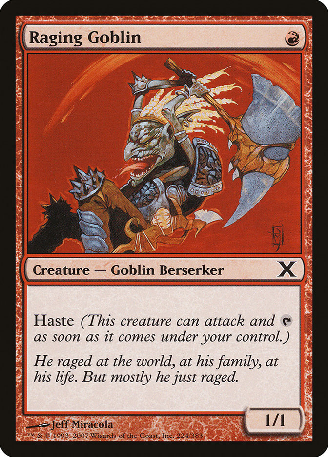 Raging Goblin [Tenth Edition] | Gauntlet Hobbies - Angola
