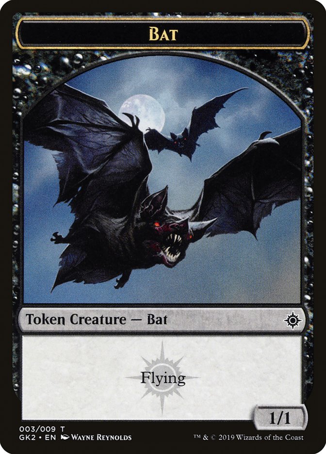 Bat // Spirit (010) Double-sided Token [Ravnica Allegiance Guild Kits Tokens]