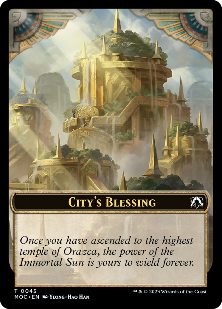 Elephant // City's Blessing Double-Sided Token [March of the Machine Commander Tokens] | Gauntlet Hobbies - Angola