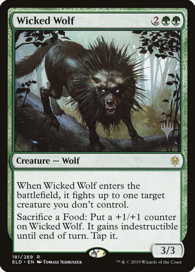 Wicked Wolf (Promo Pack) [Throne of Eldraine Promos] | Gauntlet Hobbies - Angola