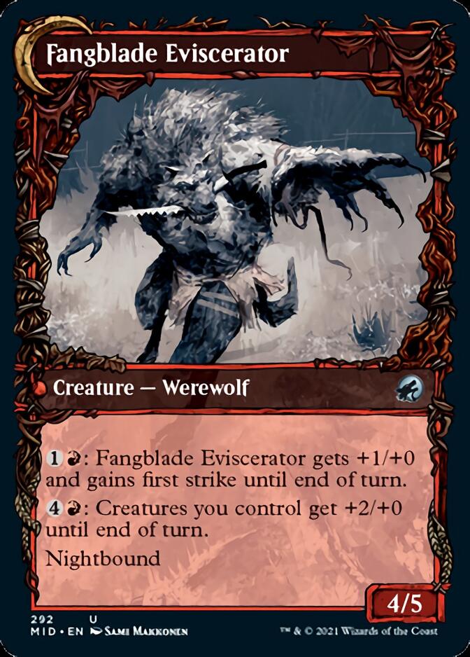 Fangblade Brigand // Fangblade Eviscerator (Showcase Equinox) [Innistrad: Midnight Hunt] | Gauntlet Hobbies - Angola
