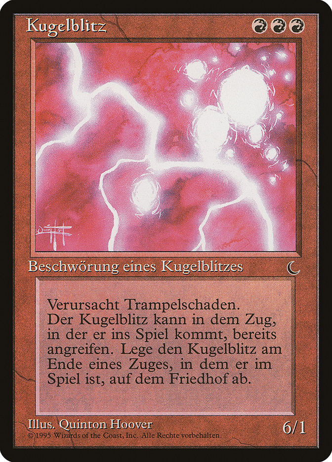 Ball Lightning (German) - "Kugelblitz" [Renaissance] | Gauntlet Hobbies - Angola