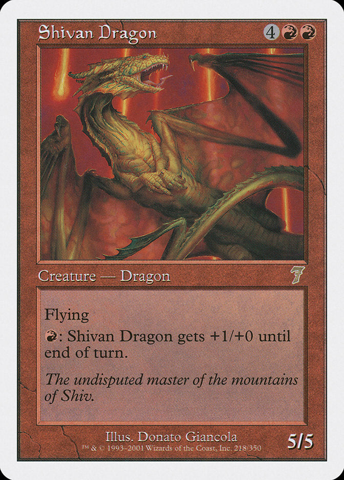 Shivan Dragon [Seventh Edition] | Gauntlet Hobbies - Angola
