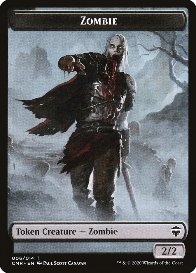 Treasure // Zombie Token [Commander Legends Tokens] | Gauntlet Hobbies - Angola