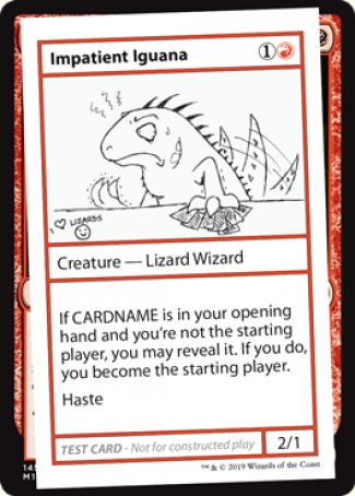 Impatient Iguana (2021 Edition) [Mystery Booster Playtest Cards] | Gauntlet Hobbies - Angola