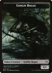 Faerie Rogue // Goblin Rogue Double-sided Token [Zendikar Rising Commander]